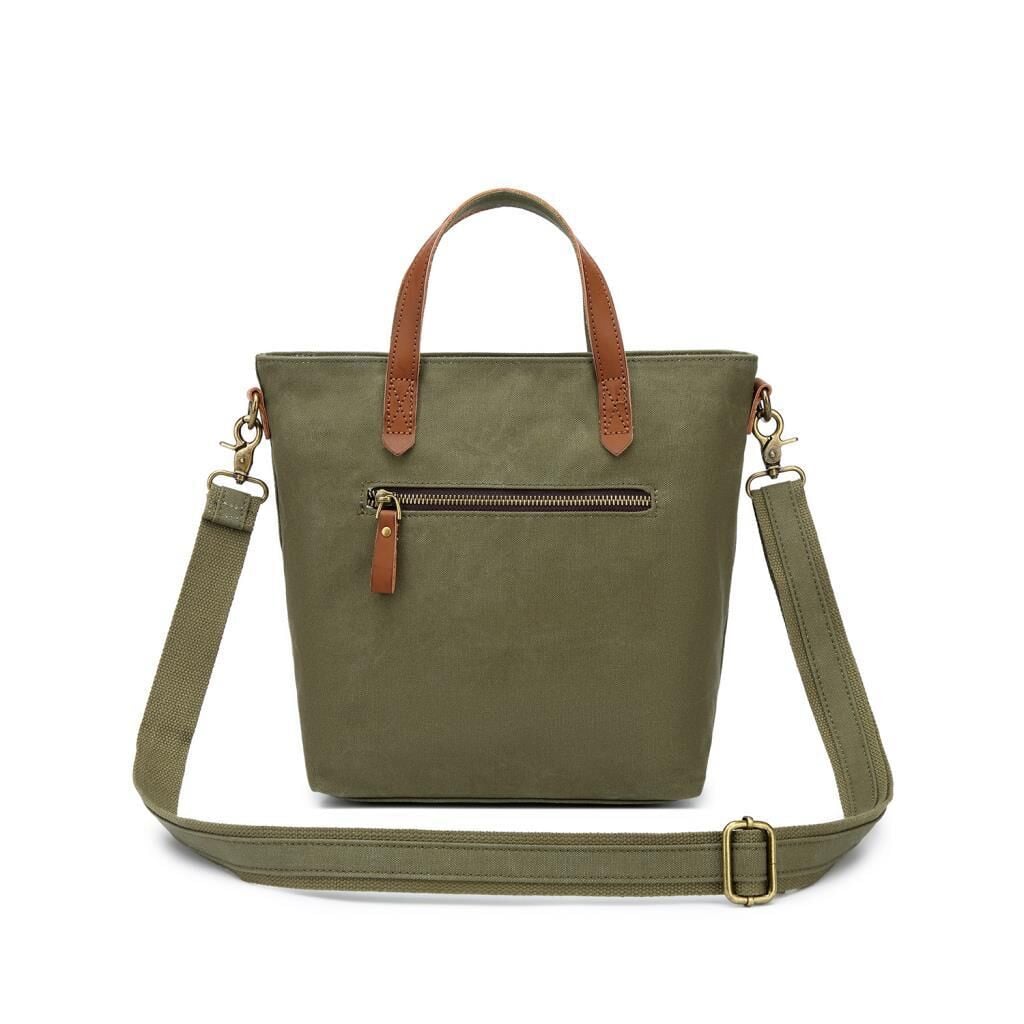 Kanvas Kumaş Kadın Çantası Elden Tutmalı Smart Bags 1328 Haki