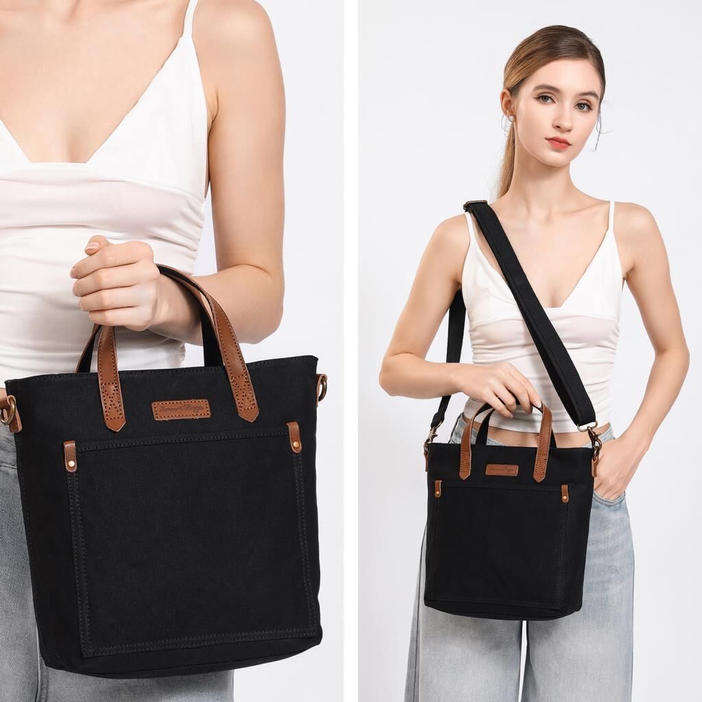 Kanvas Kumaş Kadın Çantası Elden Tutmalı Smart Bags 1328 Haki